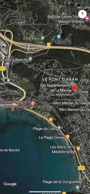 Les Appartements De La Marina Sanary-sur-Mer Exteriör bild